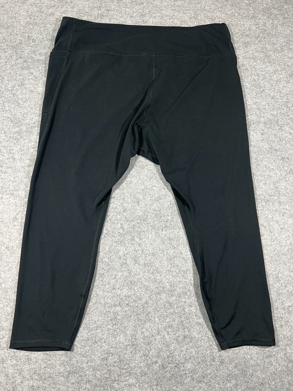 Under Armour Fitted Cropped Leggings Womens 3X Black Athletic Gym Training Yoga